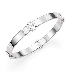 TORY BURCH | Silver Plated Logo Bangle
